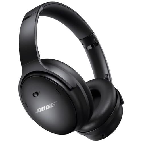 Bose QuietComfort 45 Wireless Bluetooth Noise Cancelling Headphones, Over-Ear Headphones with Microphone, Personalized Noise Cancellation and Sound, Bundle Portable Wireless Charger