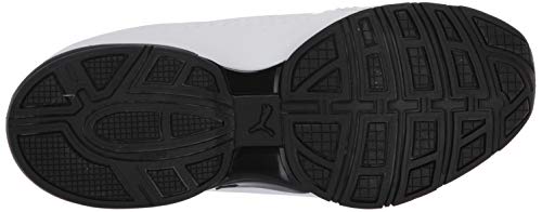 PUMA Men's Viz Runner, Puma White-Puma Black, 7