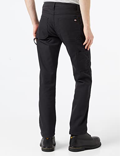 Dickies mens Tough Max Duck Carpenter Pants, Stonewashed Black, 38W x 32L US