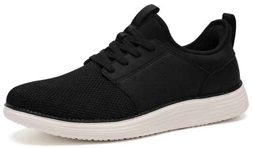 YOLARK Men Casual Dress Shoes Hands Free Slip On Fashion Sneakers Lightweight Breathable Walking Shoes Gym Tennis Athletic(Blue 11.5)