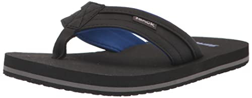 Sanuk Ziggy Flip-Flop, Black, US 2-3 Unisex Little Kid