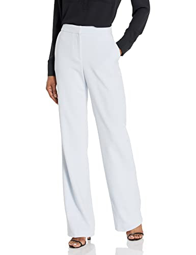 BCBGMAXAZRIA Women's Straight Leg Pant Crease Functional Pockets Trouser, Gardenia