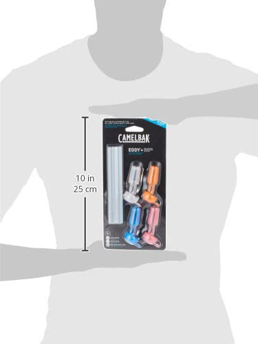 CamelBak Eddy+ Kids Replacement Bite Valve & Straws Multi-Color, 4-Pack