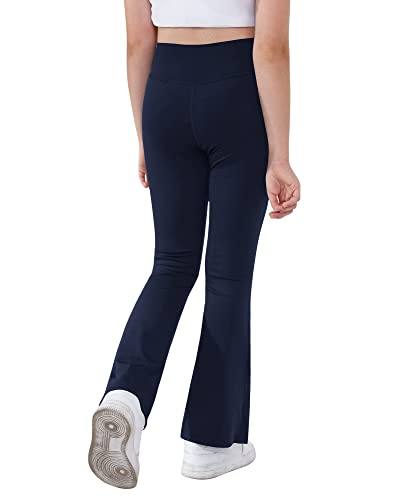 Girls Yoga Pants V Cross Waist Wide Leg Workout Flare Pants High Waist Bootcut Pants