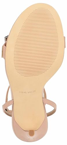 Nine West Women's MORAS Heeled Sandal, Silver 040, 10