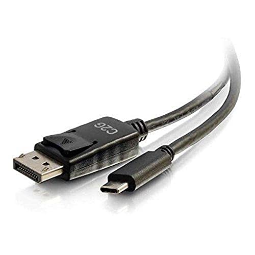 C2G Legrand USB C to DisplayPort Adapter, 4K Adapter Cable, 30Hz Digital Display Cable, 6 Foot DisplayPort Adapter Cable, Black USB Adapter, 1 Count, C2G 26902