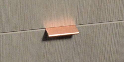 #3154-2 in. CKP Brand Edge Pull, Brushed Rose Gold