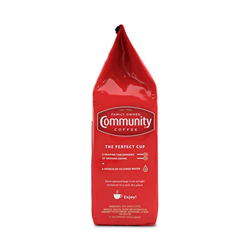 Community Coffee 100% Colombia, Medium Dark Roast Ground Coffee, 12 Ounce (Pack of 1)