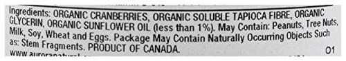 Aurora Products Organic Dried Cranberries, 9 OZ