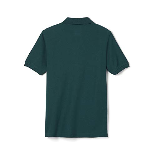 French Toast-Boys' Short Sleeve Pique Polo Shirt (Standard & Husky), Hunter Green, Small