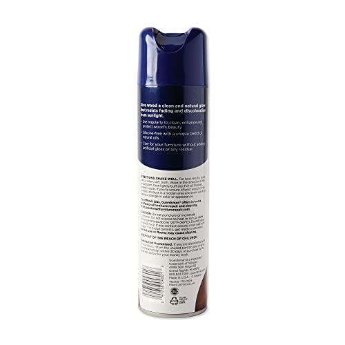 Guardsman Clean & Polish For Wood Furniture - Woodland Fresh - 12.5 oz - Silicone Free, UV Protection - 460100