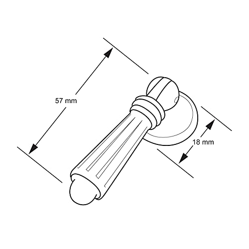 Richelieu Hardware BP15457139 2 1/4-inch (57 mm) x 13/16-inch (20 mm) Old Silver Traditional Cabinet and Drawer Pendant Pull Handle for Kitchen, Bathroom, and Furniture