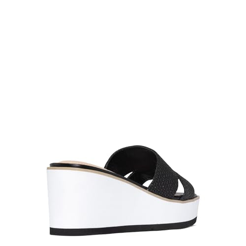 NYDJ Women's Raizy Jute Wedge Sandal, Ecru, 11