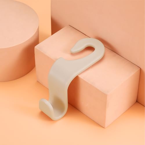 4PCS Car Back Seat Headrest Hooks, Rear Car Seat Storage Headrest Hanger Holder Hooks Organizer, Universal Auto Interior Accessories for Bag Purse Handbag Cloth Coats Grocery (Pink)