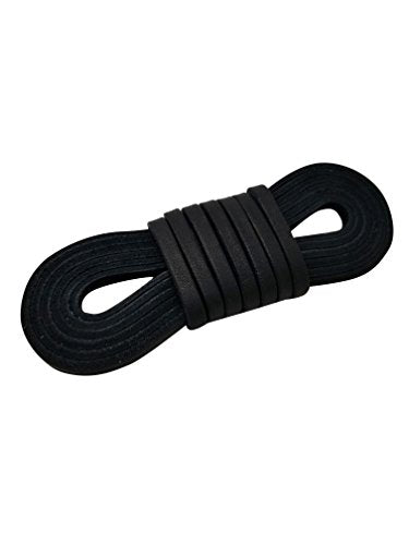 TOFL Leather Straps | 2 Pieces | 72 Inches Long | 1/4 Inch Wide | 1/8 Inch Thick | Baseball and Softball Mitt and Glove Lace, Jewelry, Hanging Pictures, Shelves, Decorating Furniture | Smokey Gray