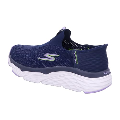 Skechers Women's Hands Free Slip-Ins Max Cushioning Elite-Smooth Transition Sneaker, Navy/Lavender, 7.5