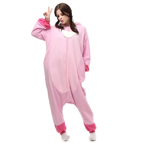 LABULA Slim Fit Unisex Adult Onesie Animal Pajamas Halloween Cosplay Sleepwear Yellow