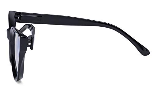Eyekepper Large Cateye Design Reading Glasses Oversized Readers for Women Reading - Tortoise +2.75