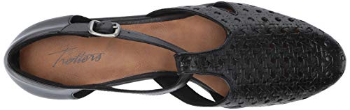 Trotters Women's Leatha Open Weave Sandal, Navy, 11.0 N US