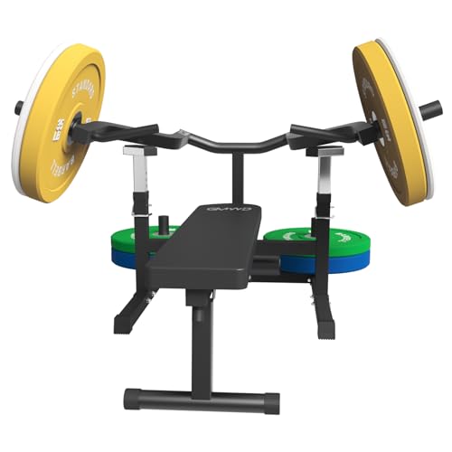 GMWD Chest Press Machine, 1250LBS Bench Press Machine with Independent Converging Arms, Adjustable Flat Incline Bench for Chest, AB Workouts, Shoulder Home Gym Equipment, Black