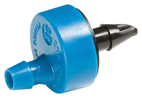 Rain Bird SW05-10PS Drip Irrigation Spot Watering Dripper/Emitter, 0.5 (1/2) Gallon Per Hour, 10-Pack & SW10-30PS Drip Irrigation Spot Watering Dripper/Emitter, 1 Gallon Per Hour, 30-Pack