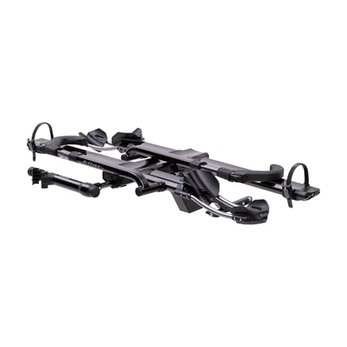 KUAT NV 2.0-1.25" - 2-Bike Hitch Rack | Robust 2-Bike Rack with Trail Doc for Riders & Cyclists | Rugged All-Metal Construction | E-Bike Compatible | Easy Installation, Black Metallic/Gray Anodize