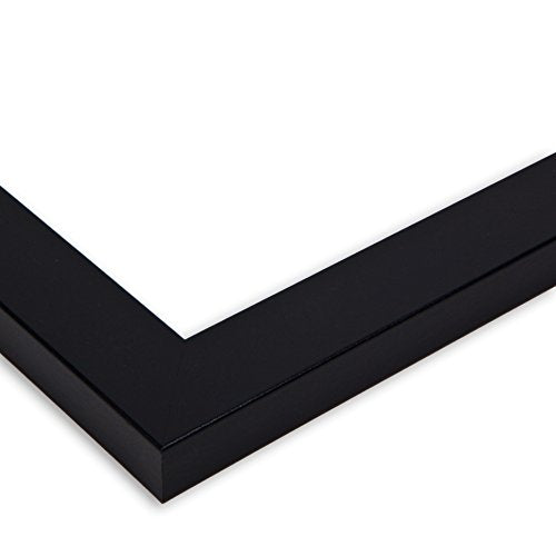 ArtToFrames Collage Photo Frame Double Mat with 4 - 4x6 Openings and Satin Black Frame