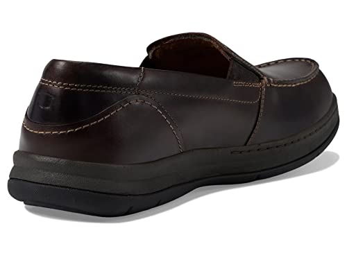 Florsheim Boy's Central Jr. Moc Toe Venetian Loafer (Toddler/Little Kid/Big Kid) Black 2 Medium