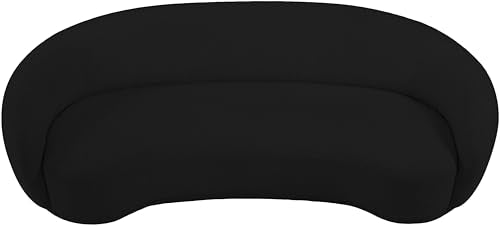 Meridian Furniture 693Black-S Hyde Collection Modern | Contemporary Boucle Fabric Upholstered Sofa, Black, 89.5" W x 38" D x 27.5" H