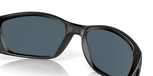 Costa Del Mar Man Sunglasses Blackout Frame, Gray Lenses - 64MM