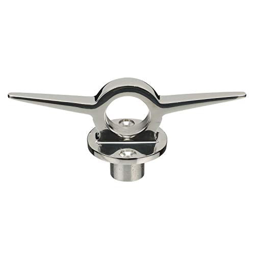 Seachoice 316 Stainless Steel Lifting Ring w/Cleat, 6 in. Long, 1-1/8 in. Diameter Eye, Chrome