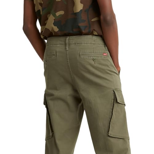 Levi's Men's XX Taper Cargo Pants, Pirate Black-Stretch Twill, 32W X 34L