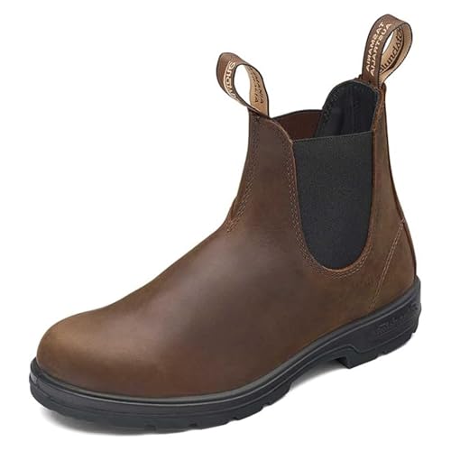Blundstone 1609 Unisex Classic Series Chelsea Boot for Men and Women with Shock Absorption and Premium Water Resistant Leather, Antique Brown, 10 US Men / 12 US Women / 9 AU