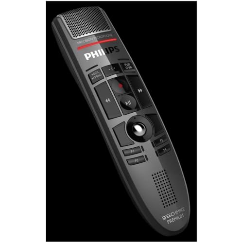 Philips SpeechMike Premium Dictation USB Microphone, Push-Button