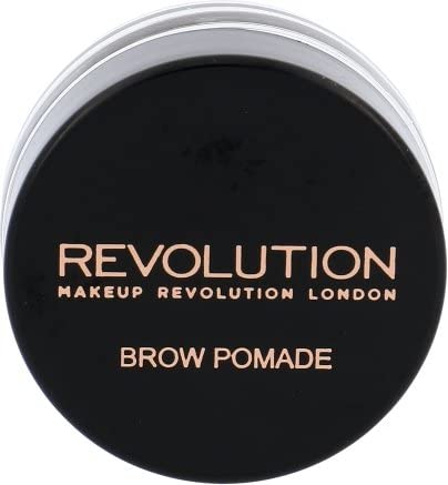 Makeup Revolution Brow Pomade, Waterproof Eyebrow Pomade, Long Lasting With Extreme Hold, Smudge-Proof, Vegan & Cruelty Free, Dark, 2.5g
