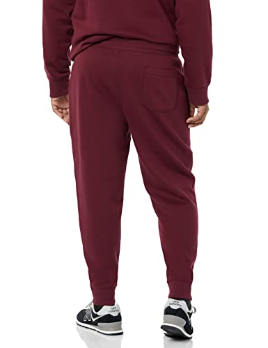 Goodthreads Men's Washed Fleece Jogger Pant, Burgundy, X-Small