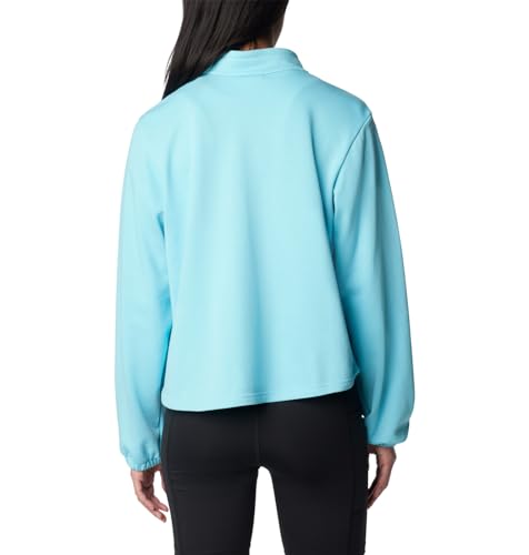 Columbia Women's Trek French Terry Half Zip Update, Aquamarine, X-Small