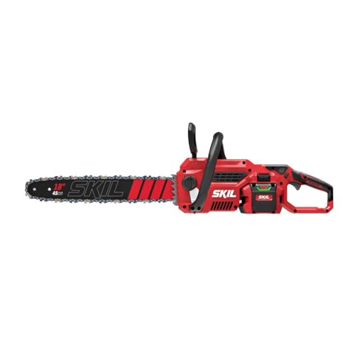 SKIL PWR CORE 40 Brushless 40V 18" Chainsaw Kit including 6.0Ah Battery and Charger-CS1800C-15