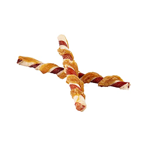 Good 'N' Fun Triple Flavor Twist Rawhide Treats For Dogs, 35 count