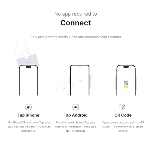 dot. Card - Digital Business Card - Tap to Share - iPhone & Android (Black)