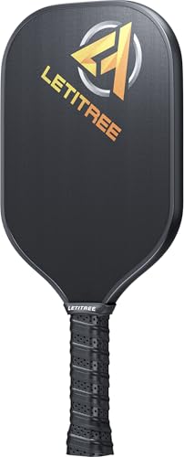 LETITREE 2025 Carbon Fiber Pickleball Paddle with T700 Carbon Fiber Surface (CFS) 16mm Polypropylene Honeycomb Core Pickleball Racket