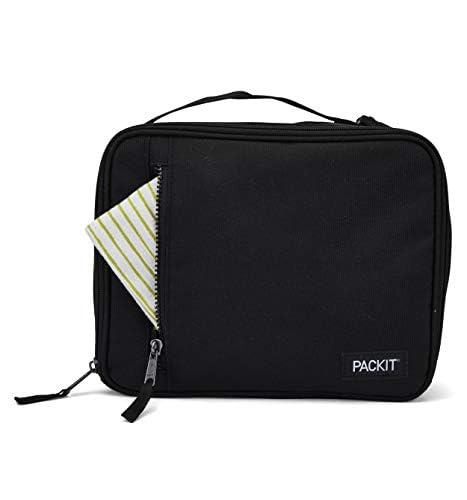 PackIt Freezable Classic Lunch Box, Rainbow Sky, Built with EcoFreeze Technology, Collapsible, Reusable, Zip Closure With Zip Front Pocket and Buckle Handle, Perfect for School Lunches