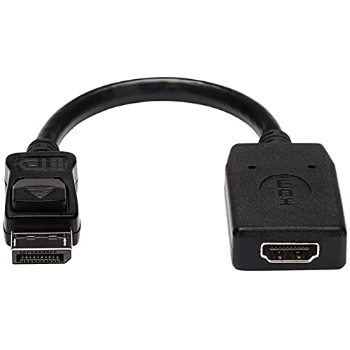 StarTech.com DisplayPort to HDMI Adapter 1080p - 6ft 4K HDMI Cable - DP to HDMI Converter Dongle with High Speed HDMI Cord