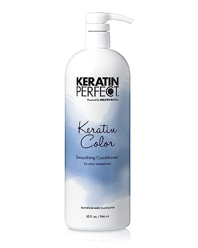 Keratin Perfect Color Smoothing Conditioner - Salon Level Color Safe Hair Treatment For Women - The Best Conditioning Formula For A Frizzy And Dull Mane - Keratin Treatment Not Necessary - 12 Oz