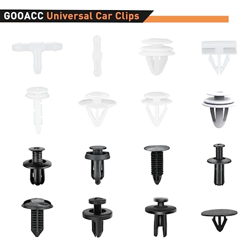 GOOACC 1001PCS Universal Car Clips Mixed Auto Bumper Fender Trim Door Panel Shield Engine Cover Retainer Rivet Push Clips with fastener remover for GM Ford Chrysler Toyota Lexus Honda Acura Dodge Jeep