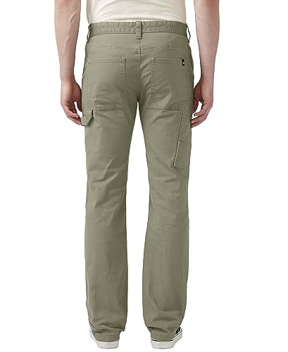 Buffalo David Bitton Men's Straight Six Carpenter Pant, Dark Beige