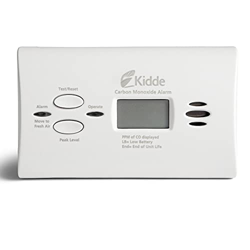 Kidde Carbon Monoxide Detector, AA Battery Powered CO Alarm with LEDs, Test-Reset Button, Low Battery Indicator, Portable