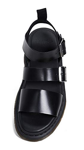 Dr. Martens Mens Strap Sandal Gryphon, Black, 4-5 US
