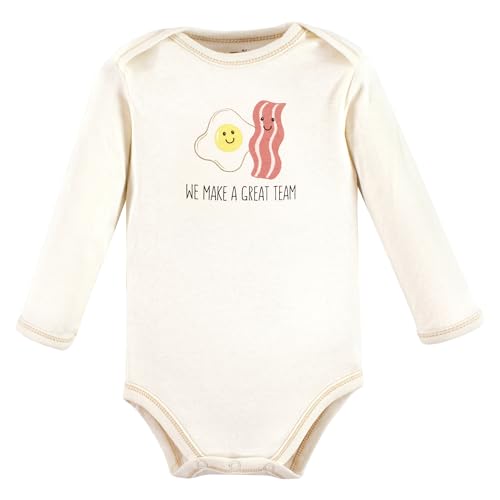 Touched by Nature baby boys Organic Cotton Long-sleeve Bodysuits T Shirt Set, Garden Floral, 9-12 Months US