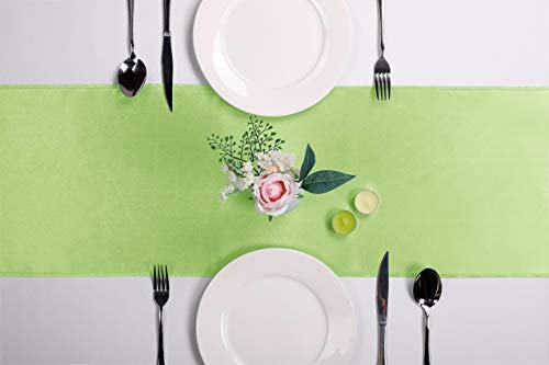 10-Pack Satin Table Runner Purple 12 x 108 inches Long, Table Runners for Wedding, Birthday Parties, Banquets Decorations(10 Pack, 12x108 Inch, Purple)